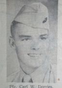 PFC CARL W DORRIES